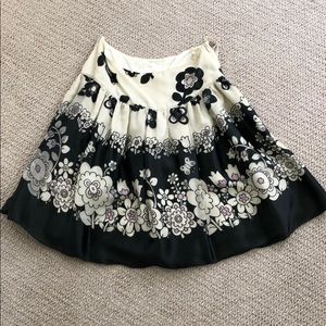 Women’s silk floral skirt